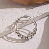 304 Stainless Steel Sliding Bead Finger Rings OK3512-3-1