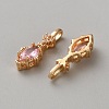 Brass Micro Pave Cubic Zirconia Pendants KK-WH0095-09B-2