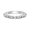 Rhodium Plated 925 Sterling Silver Micro Pave Cubic Zirconia Finger Rings for Women RJEW-K253-09P-1