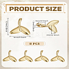 8Pcs Brass Charms KK-LP0004-15-2