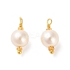 ABS Plastic Imitation Pearl Pendants KK-M266-37G-04-1