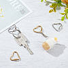 4Pcs 4 Styles 304 Stainless Steel Screw Carabiner Lock Charms STAS-UN0052-23-2