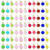 110Pcs 11 Colors Glass Pendants PALLOY-TAC0288-3