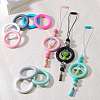 9Pcs Ring Food Grade Eco-Friendly Silicone Focal Beads JX895J-3