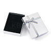 Rectangle Paper Jewelry Set Storage Boxes with Bowknot X1-CON-TAC0014-04G-2