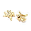 Brass Micro Pave Cubic Zirconia Charms KK-B166-07G-2