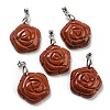 Natural Red Jasper Carved Pendants G-I319-02P-A05-1