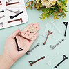 12Pairs 4 Colors Silicone Glasses Ear Grips AJEW-GF0005-60-3