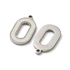 304 Stainless Steel Pave Shell Pendants STAS-L022-206P-2