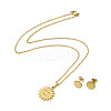304 Stainless Steel Jewelry Set for Women LS-SJEW-F219-05G-1