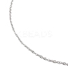 Non-Tarnish 304 Stainless Steel Cable Chain Necklace for Men Women NJEW-M200-14P-2