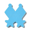 DIY Rhombus with Star Pendant Silicone Molds DIY-I099-06-3