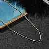 Rack Plating 1MM Brass Box Chain Necklaces for Women LS-NJEW-H049-02G-2