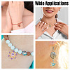 16Pcs 8 Colors Glass Seed Beaded Star Charm with Evil Eye Beads Pendants PALLOY-GO00071-5