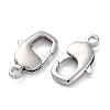 Brass Lobster Claw Clasps KK-H513-01B-P-2