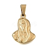 Religion 304 Stainless Steel Pendants STAS-G400-02G-03-1