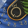 15 Sets Brass Toggle Clasps KK-BBC0021-10-5