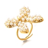 Bowknot 304 Stainless Steel Cuff Rings for Women RJEW-A058-01A-G-2