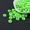 Opaque Acrylic European Large Hole Beads PL338-8-1