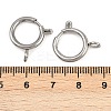 304 Stainless Steel Spring Ring Clasps LS-STAS-B095-05G-P-3