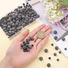 4 Strands 4 Style Unwaxed Natural Lava Rock Bead Strands G-OC0002-85-3