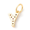 Brass Micro Pave Colorful Cubic Zirconia Charms LS-ZIRC-F092-01-Y-2