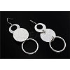 Brass Circle Pendant Necklaces & Dangle Earrings Sets FS-WG73AED-01-3