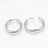 201 Stainless Steel Huggie Hoop Earrings MAK-R021-21mm-2