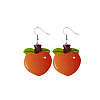 PU Leather Dangle Earrings PW-WGD51FB-07-1