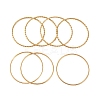 7Pcs PVD Vacuum Plating 304 Stainless Steel Ring Bangles Set for Women BJEW-A011-14D-G-2