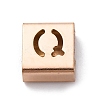 Ion Plating(IP) 304 Stainless Steel Square Slide Charms STAS-L132-06Q-RG-1