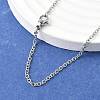 Tarnish Resistant 304 Stainless Steel Cable Chain Necklaces STAS-O037-120P-1
