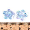 Baking Paint Transparent Glass Beads DGLA-N014-08B-02-3