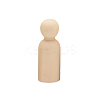 Unfinished Wooden Peg Dolls DOLL-PW0002-014B-1