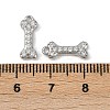 Brass Micro Pave Clear Cubic Zirconia Pendants KK-L238-03P-3