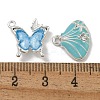Alloy Rhinestone & Enamel Pendants PALLOY-F312-01S-3