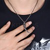 316L Surgical Stainless Steel Pendant Necklaces NJEW-BB29796-2