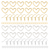 DIY Stainless Steel Heart Dangle Earrings Making Kit DIY-DR0001-39-1