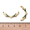 Ion Plating(IP) 304 Stainless Steel Enamel Pendants STAS-M340-03G-3