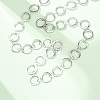 304 Stainless Steel 8MM Ring Link Chain Necklaces NJEW-P343-01B-P-2