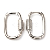 Rack Plating Brass Oval Hoop Earrings for Women EJEW-Z019-06P-1