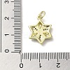 Brass Micro Pave Cubic Zirconia Pendants KK-E092-17G-03-3