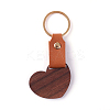 Wooden & Imitation Leather Pendant Keychain LS-PW23041899362-1