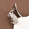 304 Stainless Steel Cuff Open Rings RJEW-D336-02P-4