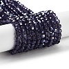 Electroplate Transparent Glass Beads Strands LS-EGLA-A035-T4mm-A15-1