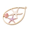 Brass Enamel Big Pendants KK-A277-16G-02-2
