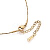 1MM 304 Stainless Steel Snake Chain Necklaces NJEW-N058-05G-2