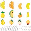 SUPERFINDING DIY 24 Pairs Fruits Themed Earring Making Kits DIY-FH0002-08-1