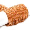 Electroplate Transparent Glass Beads Strands LS-GLAA-H021-01B-FR06-1