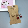 Cardboard Paper Hair Clip Display Cards CDIS-WH0013-03E-1
